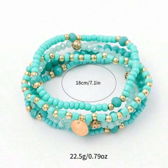 5 Piece Beaded Bracelet Set — Kate Spade Crossbody w/ Cardholder Opportunity NWT - Picture 2 of 4